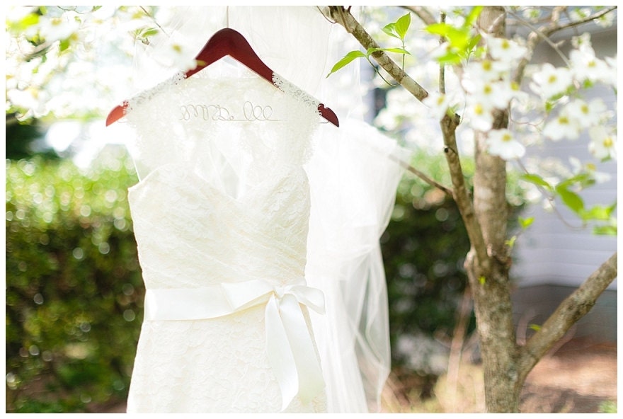 Wedding Dress Hanger, Personalized Custom Hanger