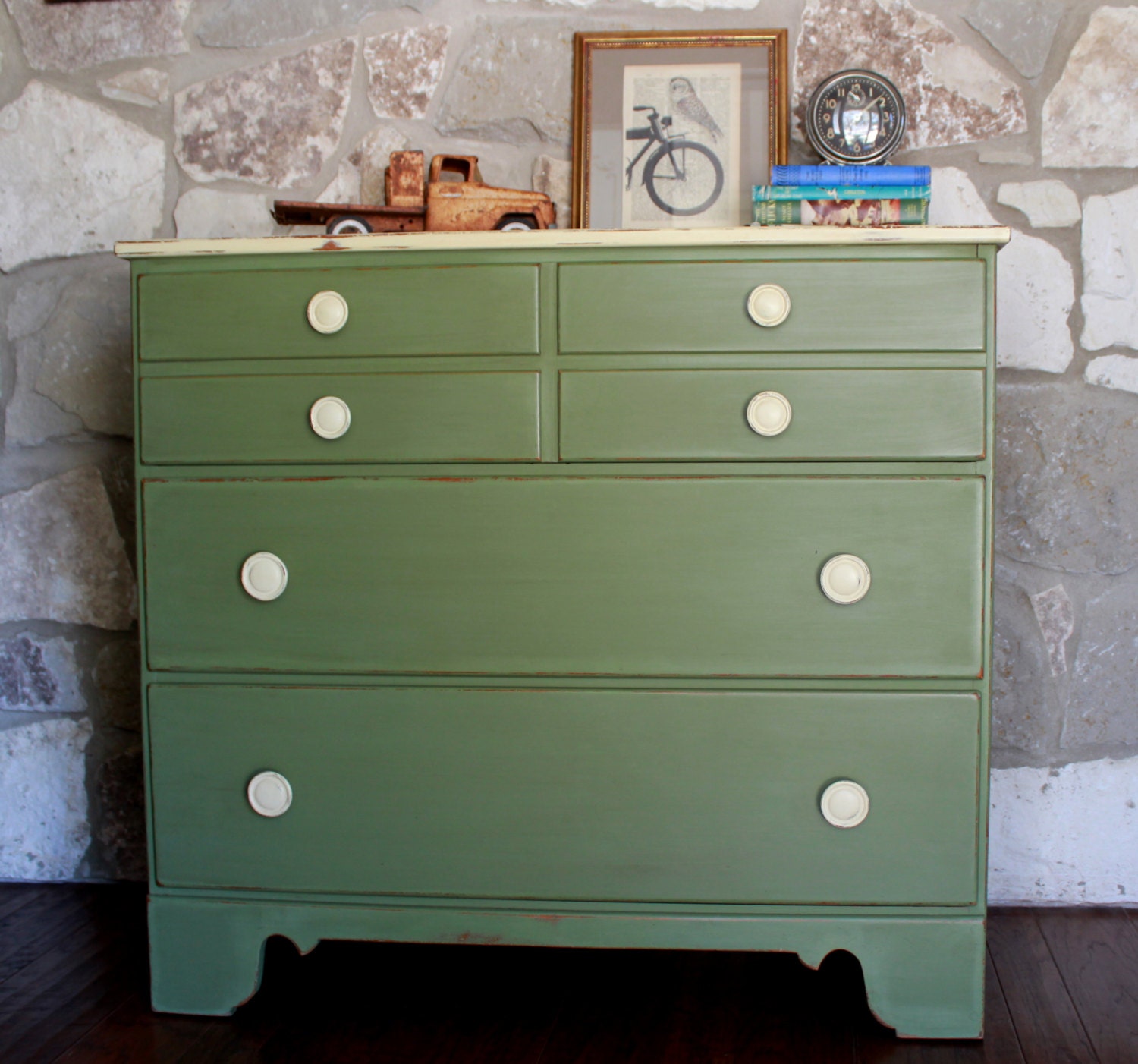 Vintage Green Dresser