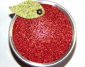 Set of 6 Apple Favor Tins in Red Glitter: for Teacher Appreciation Week/Day, Snow White Party Il_170x135