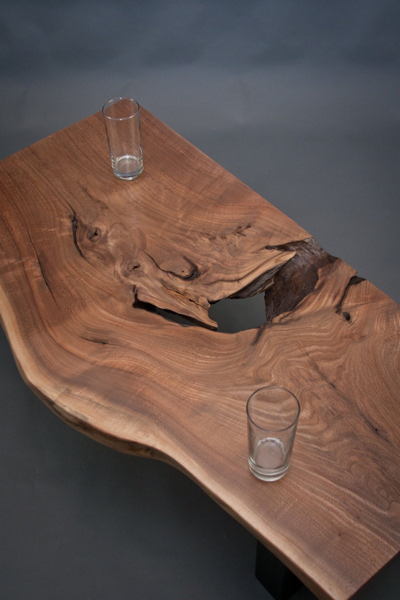 Reclaimed Black Walnut COFFEE TABLE - Natural - Rustic - Hardwood