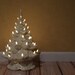 Vintage White Ceramic Lighted Christmas Tree