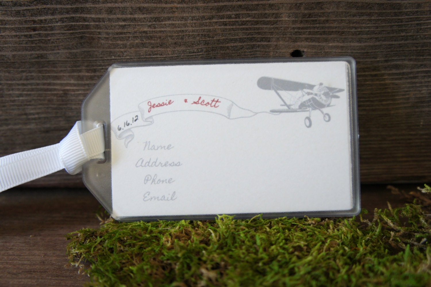 Wedding Favors - The World is Ours Luggage Tag (Choose Your Destination - Multiple Quantity Available)