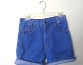 Vintage Pair of High Waisted Denim Shorts Size S/M
