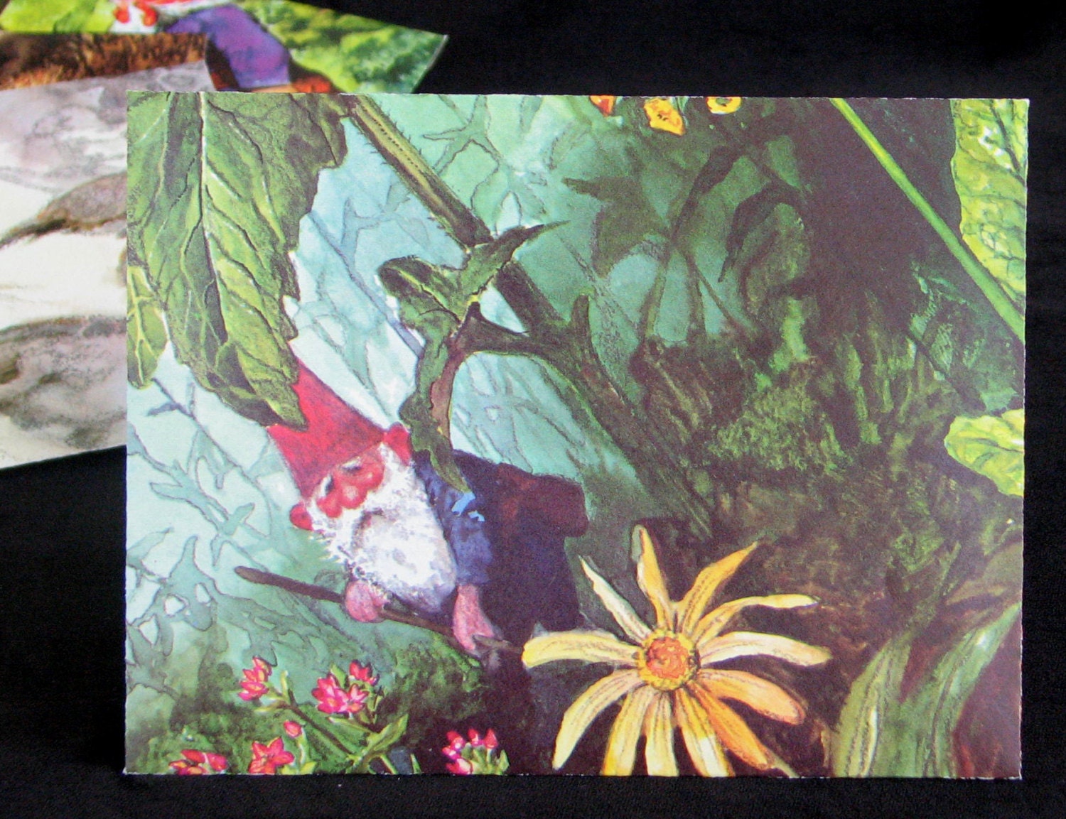 GNOME  Envelopes  -  Set of 6  -  Upcycled Recycled Book Page Stationery  -  A2 Size