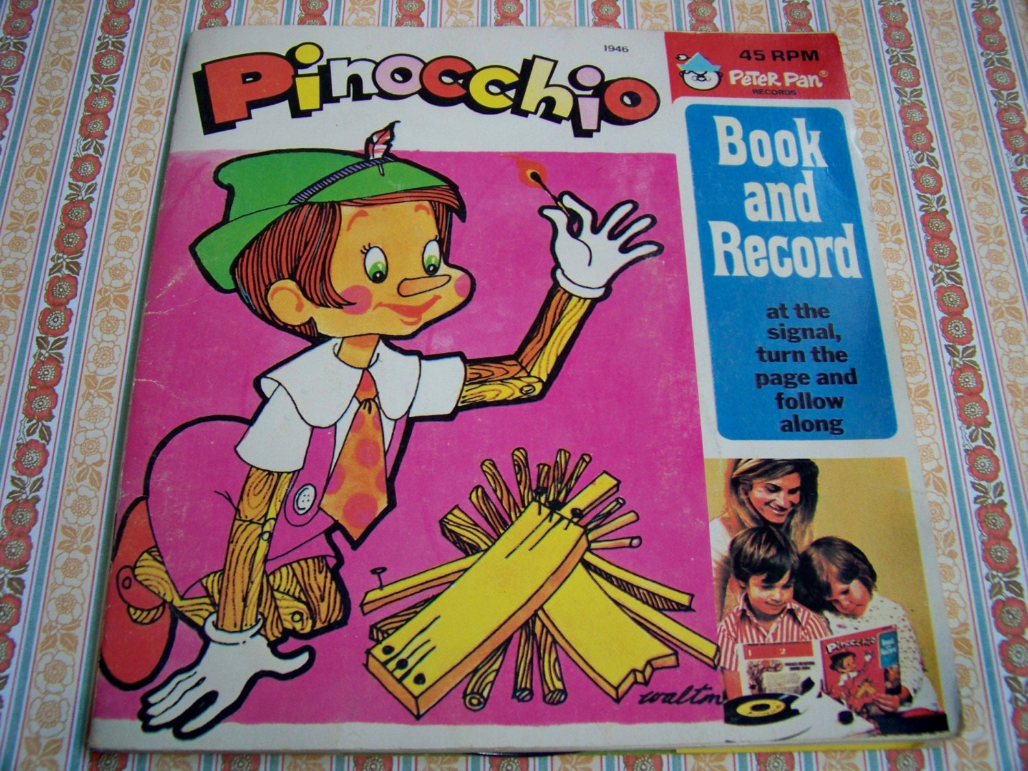 Pinocchio  Books And Records 1940's Children's Classics Peter Pan Players/Two Total
