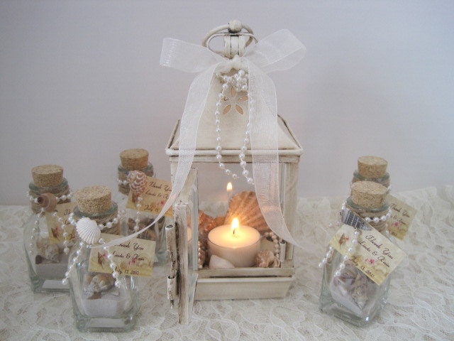 Beach Themed Wedding or Shower Lantern Centerpieces