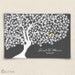 Guest Book Alternative - Wedding Cherrywik Tree - Peachwik Art Print - 250 guest book sign in registry - Sakura Cherry Blossom Guestbook