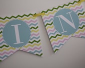 PRINTABLE Banner -Easter Chevron Collection - BellaGrey Designs