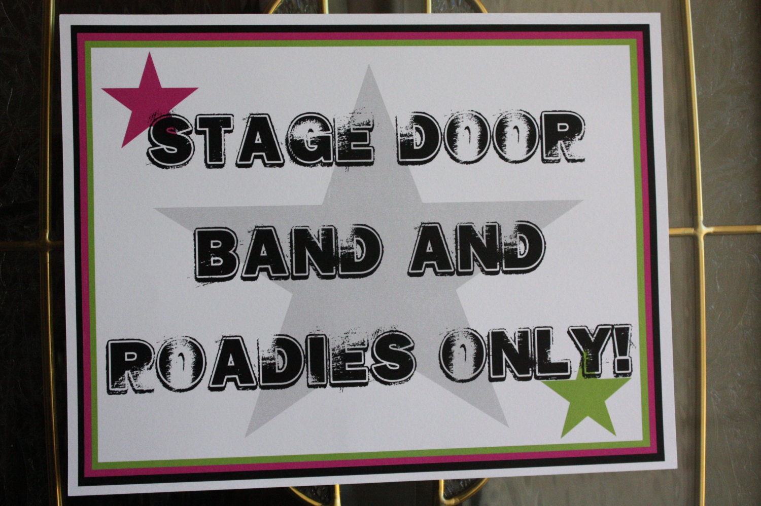 CUSTOM Welcome Sign - Rock Star Modern Style Party Collection - BellaGrey Designs Il_570xn