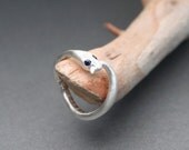 Soft Snake Ring, in High Quality Sterling Silver
