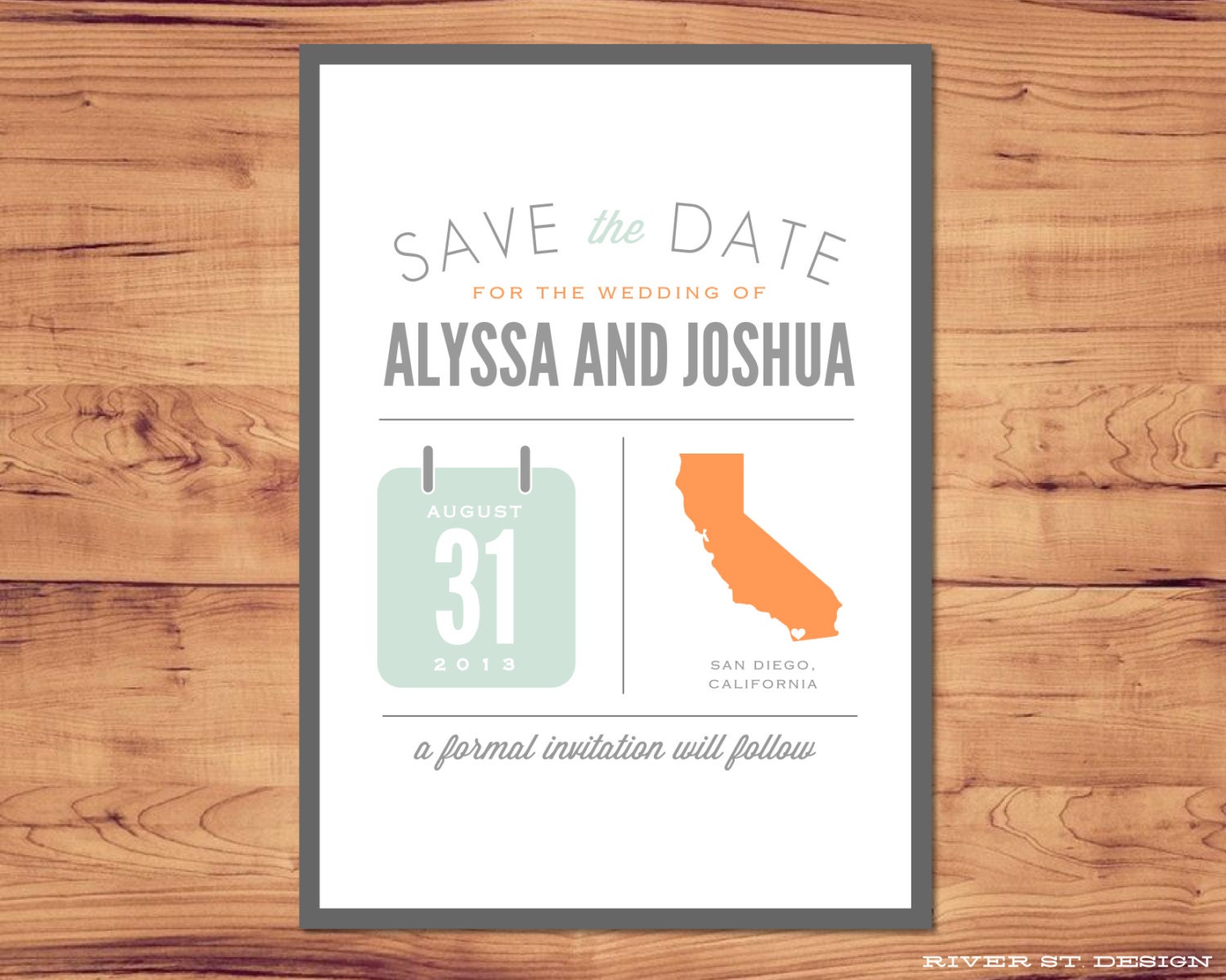 Printable Save the Date
