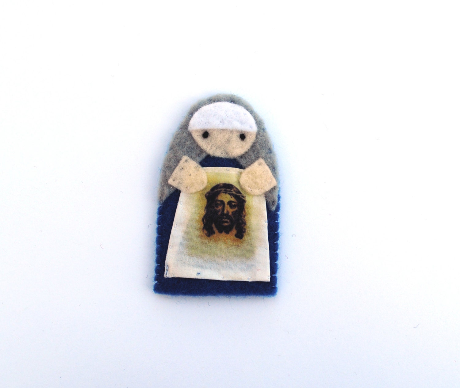 Saint Veronica - Catholic Saint - Toy Finger Puppet Doll