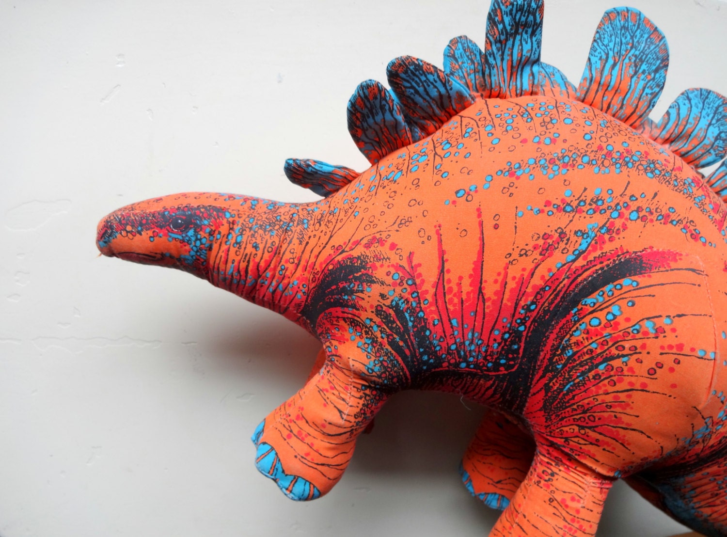 Vintage Applause Stuffed Stegosaurus Plush 1992