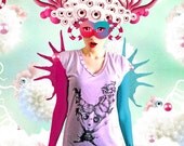 Limited t-shirt edition, one piece only,  designer t-shirt with my drawing "Little witch and the bad crew"