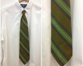 Vintage mens green necktie