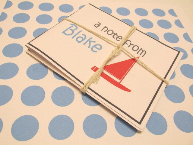 Personalized   Stationery for Kids or Adults - Personalized Note Cards - Set of 10 With Envelopes