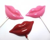 Buy 6 Get 6 Free -  OPAQUE KISS LOLLIPOPS - Hard Candy Lollipops