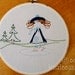 Embroidery Design PDF Pattern Ice Skating Girl