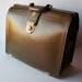 Vintage Olive/Brown Leather Case, Attache, Satchel, Steampunk, Doctor's Bag, Briefcase