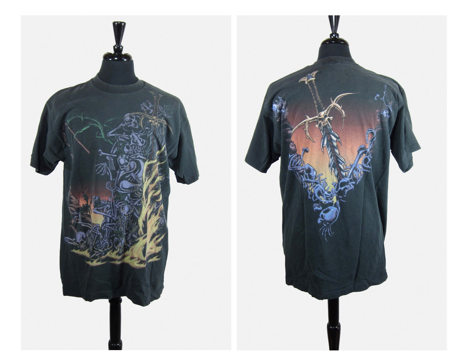 Vintage Truckstop Fantasy Biker Trucker T Shirt - Large/XL