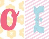 For Zoey, a Colourful Personalised Paper Bunting Set for a bedroom or nursery