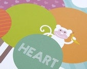 Heart of Wonder, Kid's Monkey Print 8" x 10"