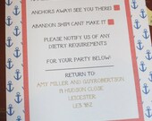 DIY Printable Nautical 'We're Tying the Knot' RSVP