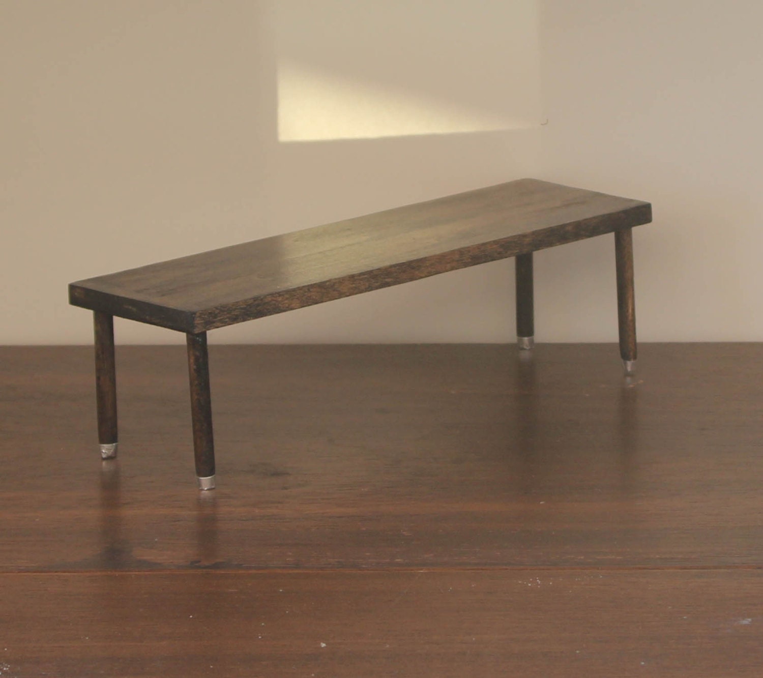 1:6 scale Mahogany Sofa Table for OOAK Dollhouse or Diorama (Blythe, Barbie, 12'' Fashion dolls, Bratz, Momoko)