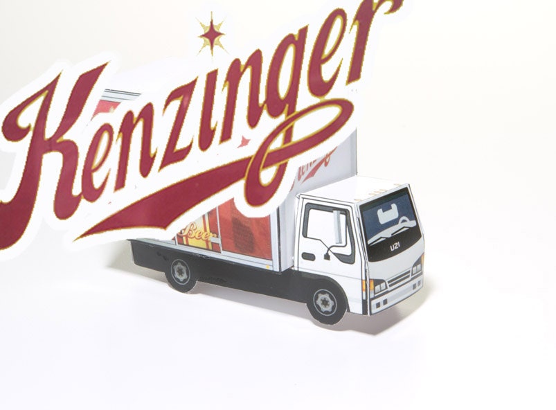 Beer Truck - paper toy truck