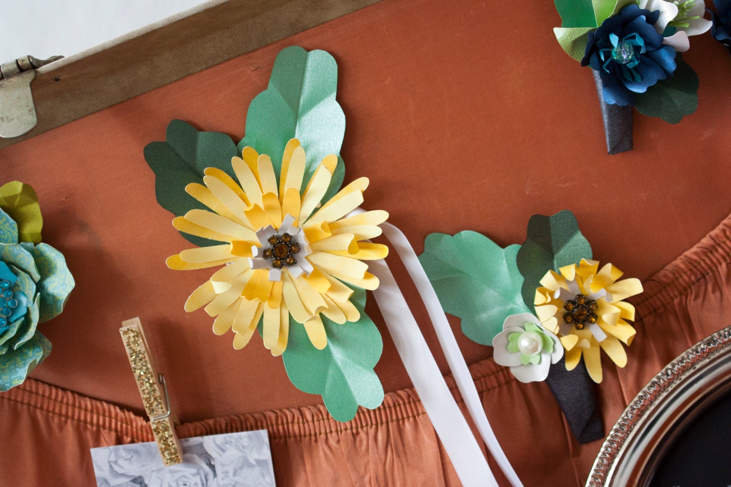 Corsage & Bouttoniere Set - Yellow