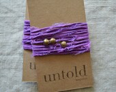 Violet Cotton Wrist Wrap