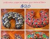 Custom order boppy pillow cover with zipper