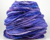 Handspun Merino Thick and Thin Yarn Purples GRAPE-ADE