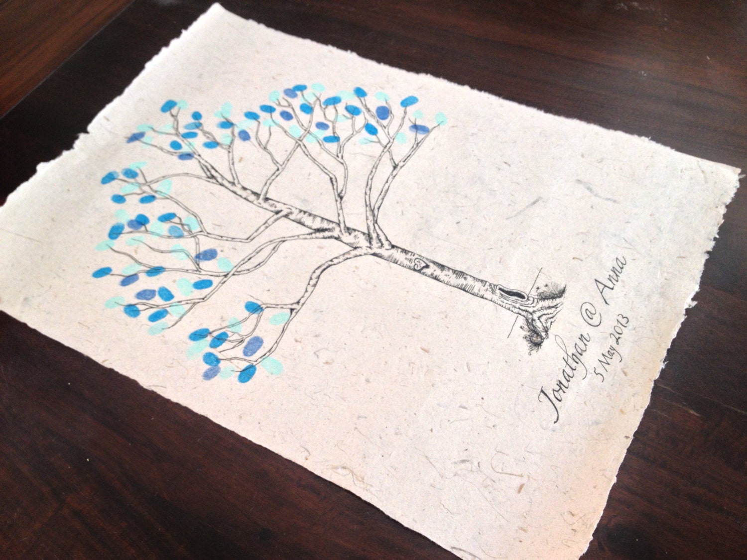 Fingerprint Tree - Wedding Guestbook - Approximately 100 - 150 Guests