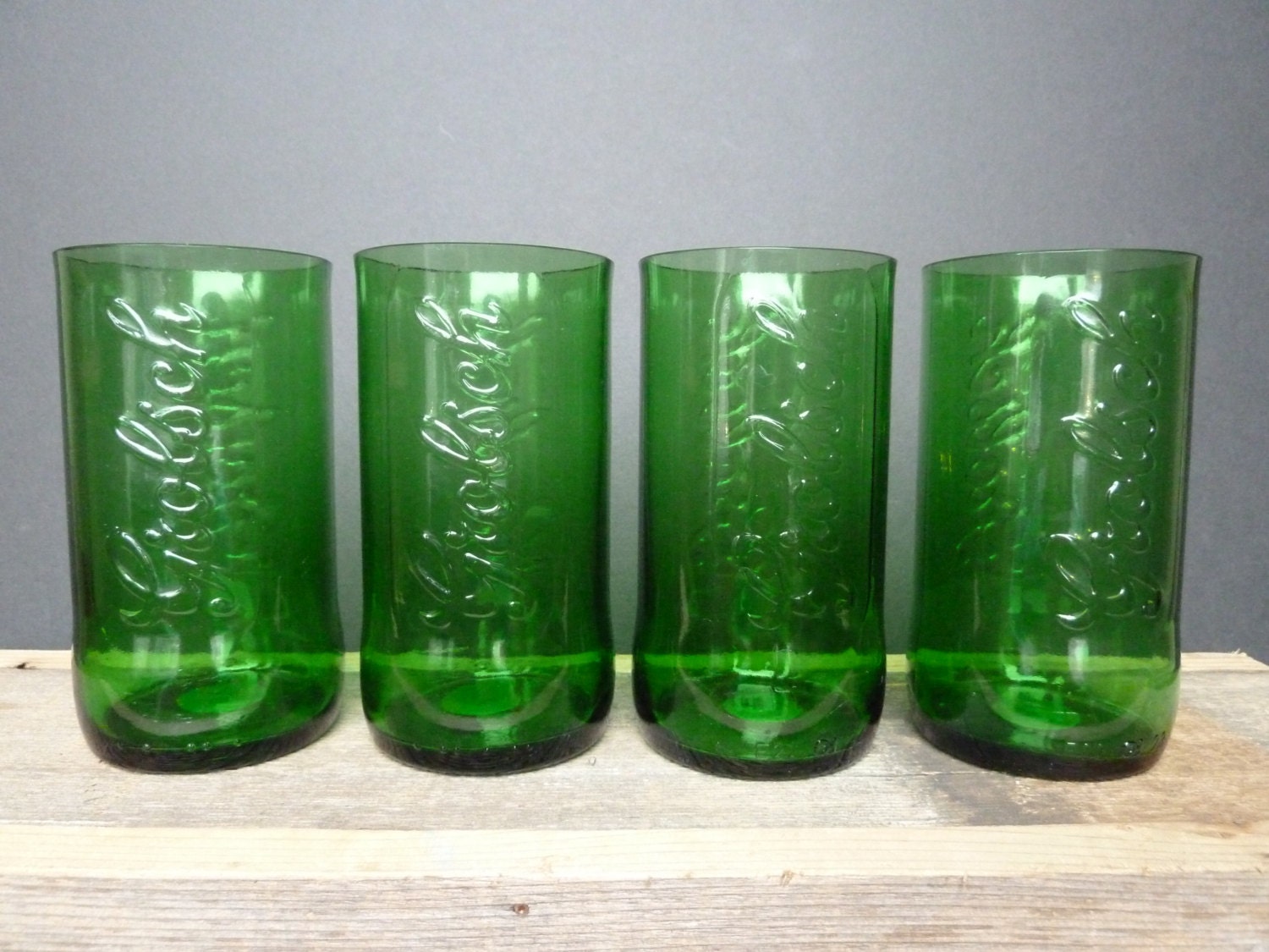 Recycled Bottle Drinking Glasses - Grolsch Juice
