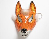Paper mache fox mask