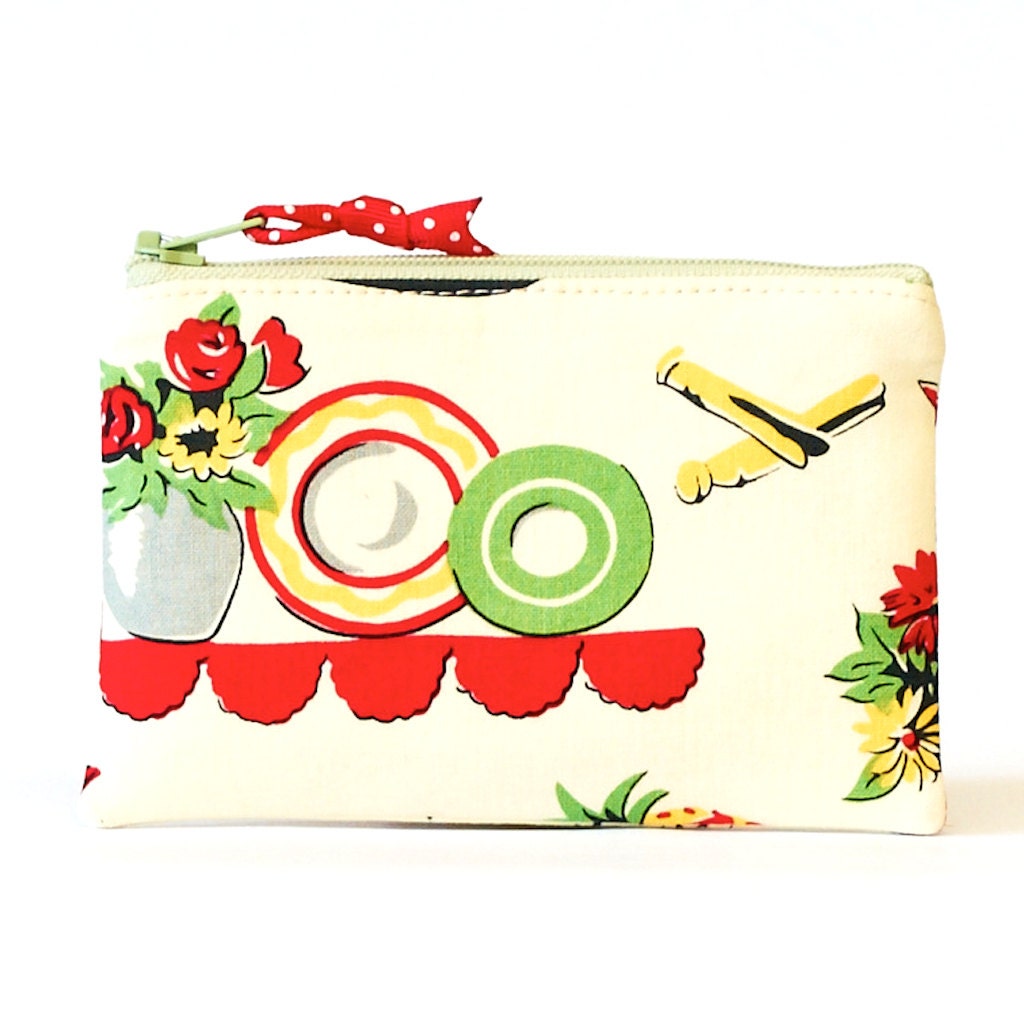 Coin Purse in Fifties Kitchen Retro