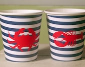 Nautical/Clambake Hot/Cold Paper Party Cups - Set of 12 Il_170x135
