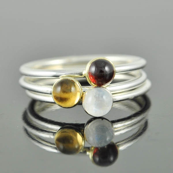 Garnet ring, gemstone ring, stacking ring, january birthstone ring, personalized ring, bridesmaid ring, bridesmaid gift, best friend ring,