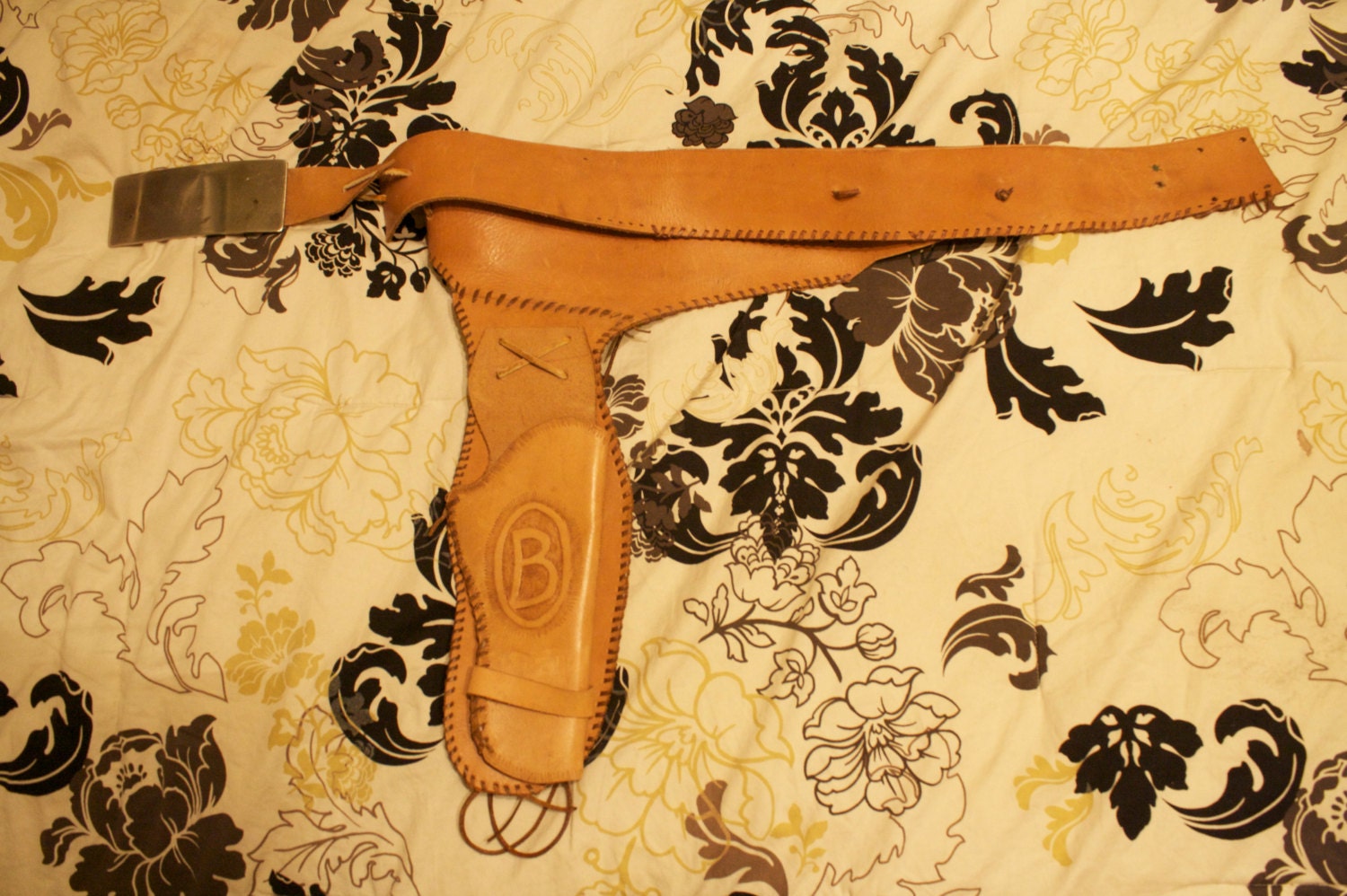 vintage belt and gun holsters leather