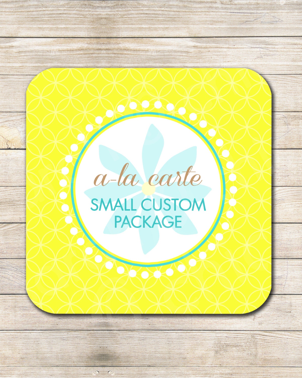 A LA CARTE -  Custom Printable Package - 5 items