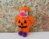 Mini Pumpkin Wario Plush Keychain