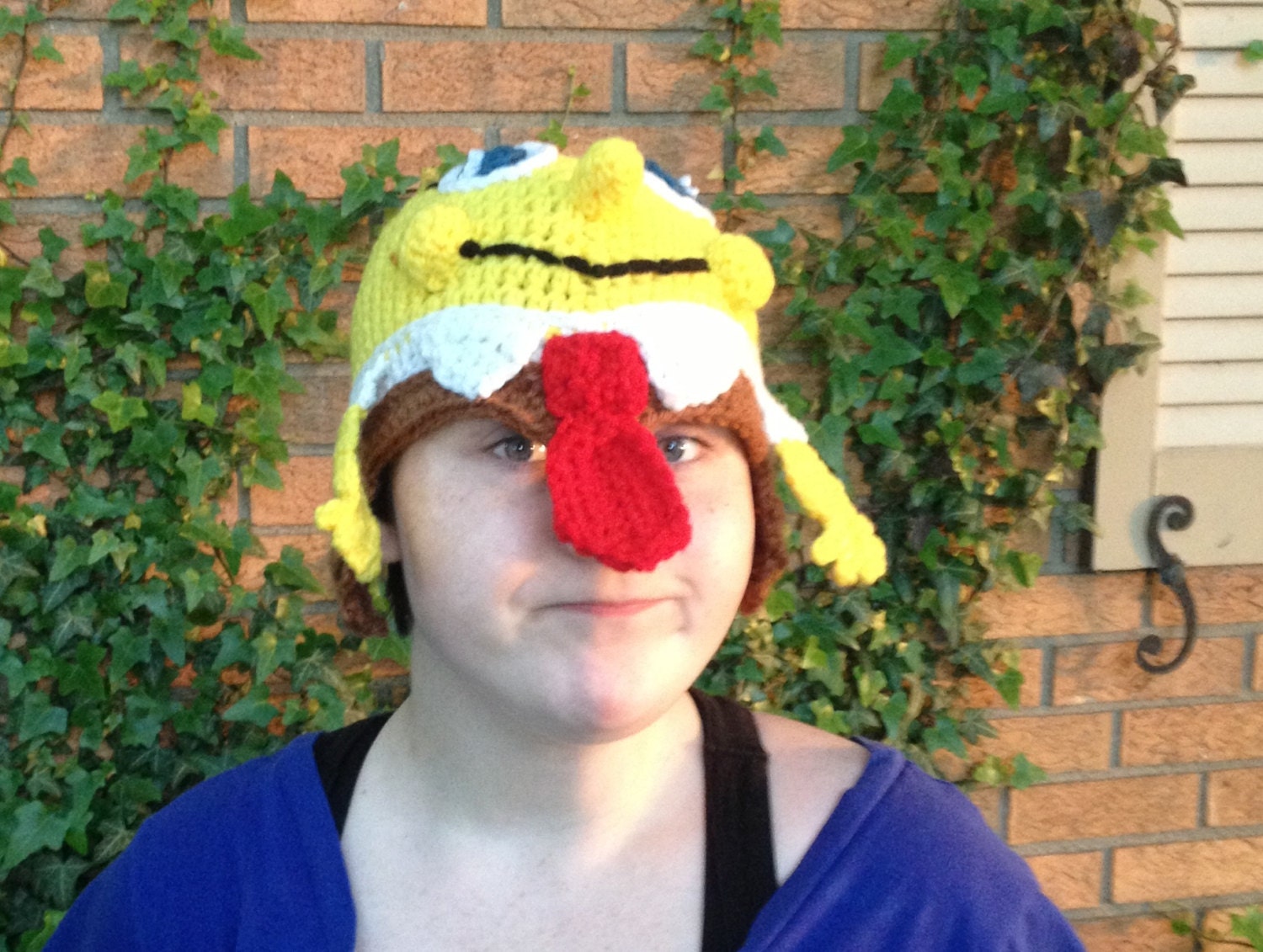 Crochet SpongeBob Beanie Hat Toque Ready to Ship