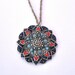 Old style necklace blue pendant handcrafted necklaces victorian style jewelry for her