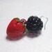 Summer Berry Earrings. Polymer Clay.