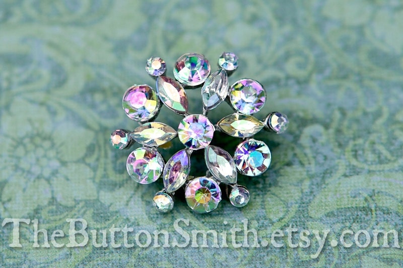 Rhinestone Buttons "Lisa" (21mm) RS-045 - 5 piece set