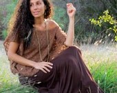 Oversized Lace Gypsy Top - Off The Shoulder Poncho - Bohemian Princess
