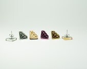 Diamond Earrings -Handmade - Laser Cut