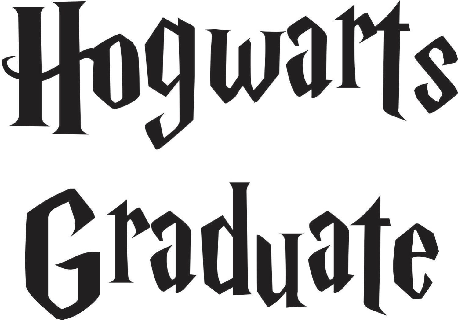 Hogwarts Graduate Vinyl Car Decal  FREE SHIPPING