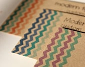 Kraft Business Cards Spring 2013 Pantone Modern Colors Chevron - Set of 100 Il_170x135